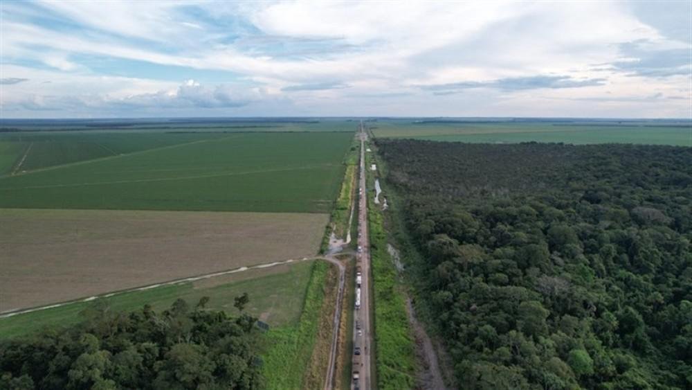 BR-163 escoa cerca de 50 milhões de toneladas de grãos e insumos por ano